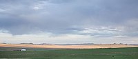 Mongolei Landschaft mit Jurte